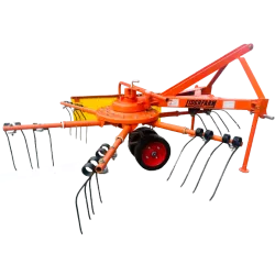 Faneur andaineur LIDERFARM 6 bras pour micro tracteur