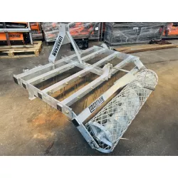 Herse de carrière équestre avec rouleau LIDERFARM 2m00 - Dent double souple de haute résistance