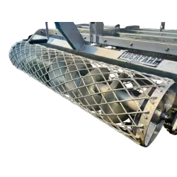 Herse de carrière équestre avec rouleau LIDERFARM 2m00 - Dent double souple de haute résistance