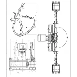 Pelle rétro LIDERFARM série lourde avec bras déportable - Godet de 620mm pour terrassement optimal