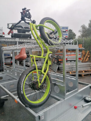 Remorque porte vélos spéciale VTT/VAE 10P