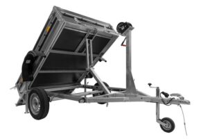 Remorque voiture benne basculante 206x136 MARTZ PRAKTI DUMPER 2014 PTAC 750 kg